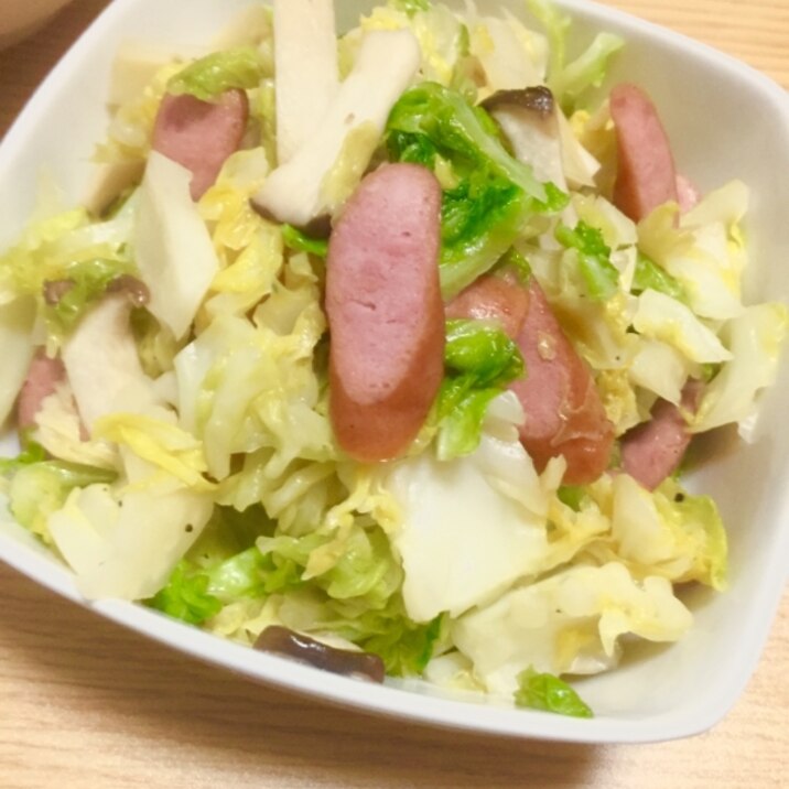 キャベツとウインナーの中華あじ炒め レシピ 作り方 By てん 楽天レシピ